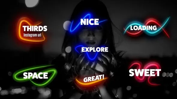 Videohive Shiny Lines Lower Thirds 53495539