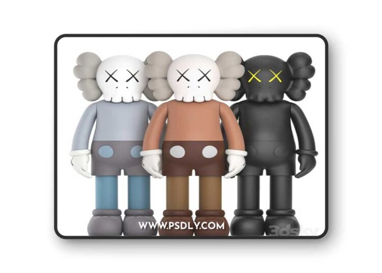 kaws collection 3D Model