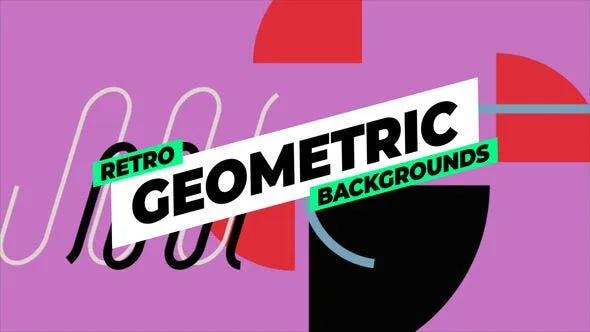 Videohive Retro Geometric Backgrounds 53393161