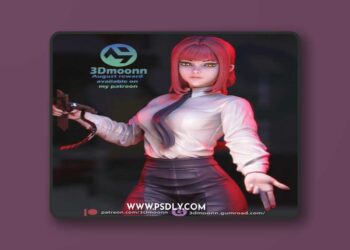 3Dmoonn – Makima Stl Ultimate & Merchant tier – 3D Print Model