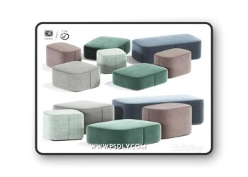 Alvin maris corner pouf 3D Model