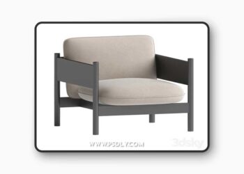 Arbor Club Armchair 3D Model
