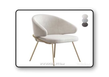Armchair Emil Bradexhome 3D Model