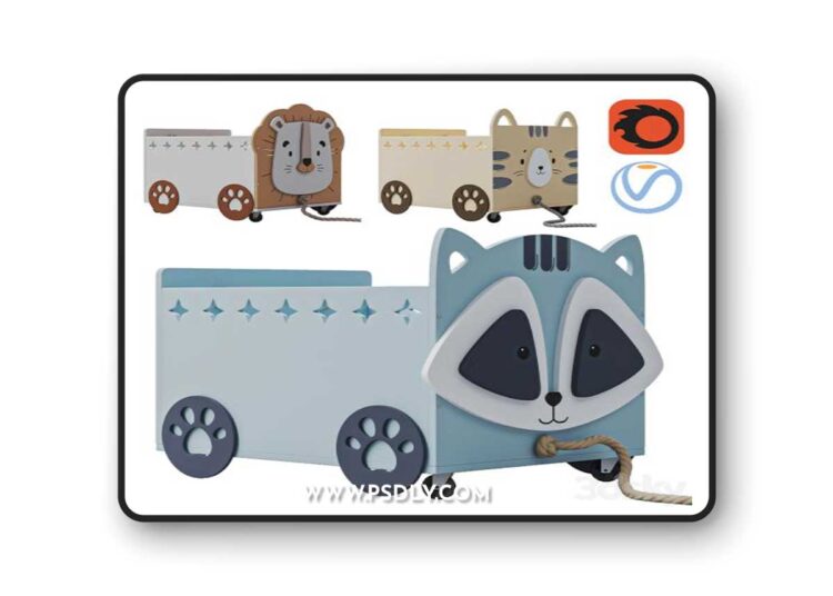 Baby Trolley 3D Model