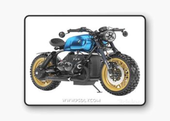 Blue-motorcycle-3D-Model