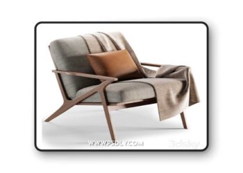 Cavett Wood Frame Accent Chair