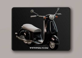 City Scooter 3D Model