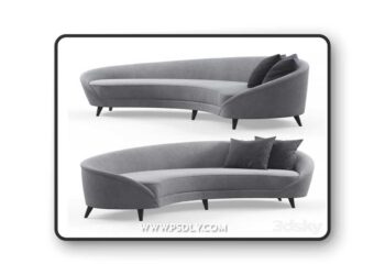Eichholtz la perla sofa 3D Model