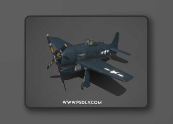 F8F Bearcat 3D Model