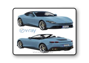 Ferrari Roma Spider 3D Model
