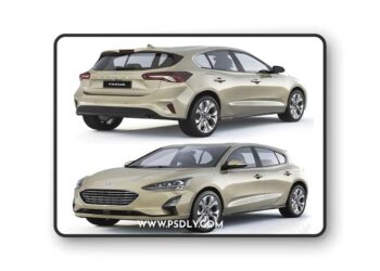 Ford Focus 1.0 Ecoboost 2018 3D Model