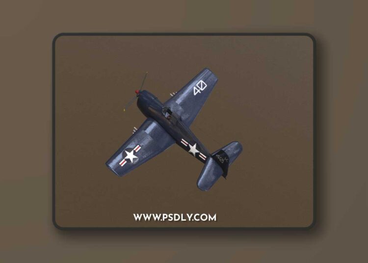 Grumman f6f hellcat 3D Model