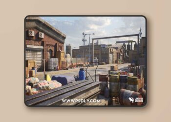 Industrial Harbour 3D Model
