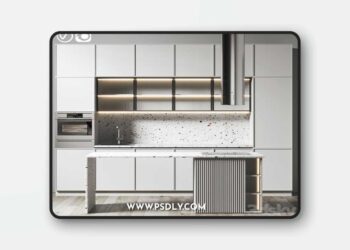 Kitchen 072 360x270H 3D Model