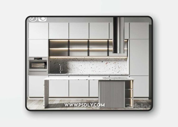 Kitchen 072 360x270H 3D Model
