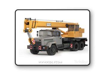KrAZ 65053 KTA-28 2008 3D Model