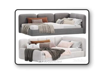 LEVEL 08 SALON 06 Bed 3D Model
