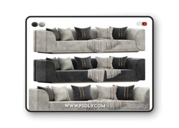 Laura Sofa by Private Label 3D Model
