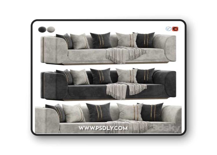 Laura Sofa by Private Label 3D Model