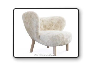 Little petra armchair 3D Model