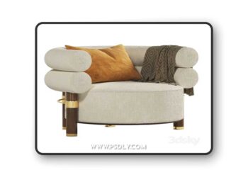 Mezzo Collection Rogers armchair 3D Model