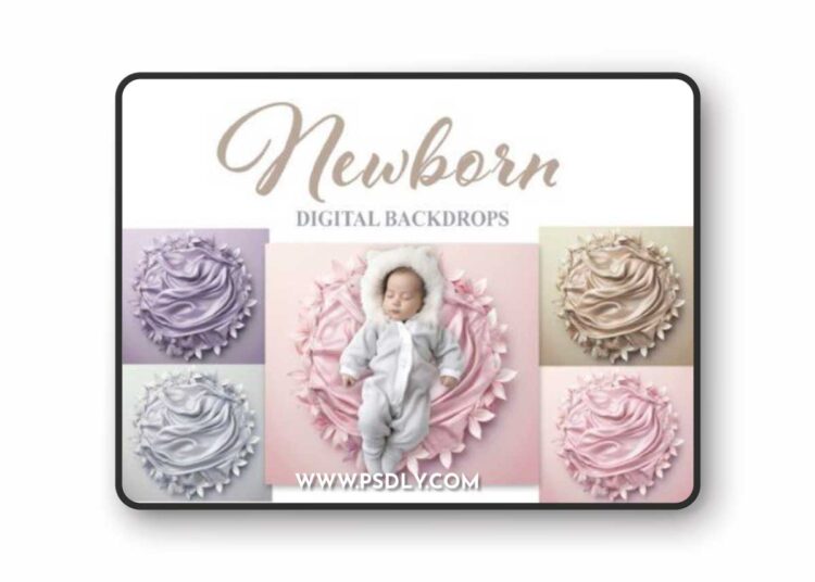 Newborn V4 Digital Backdrop Set
