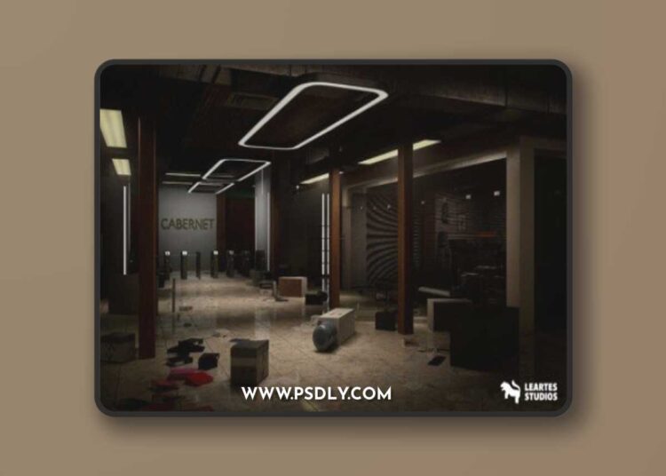 Office Corridor Environment 3D Model