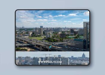 Panorama of Moscow from the flour-grinding passage v2