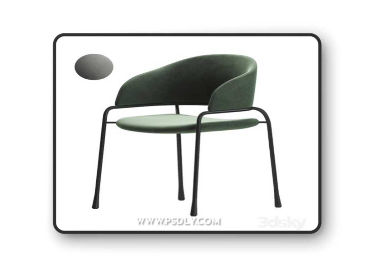 Potocco FAST dining chair 3D Model