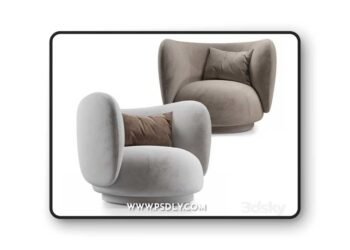 Rico Lounge Chair 3D Model