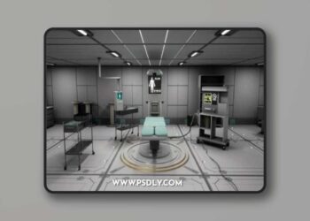 Sci-Fi Space Medical Room