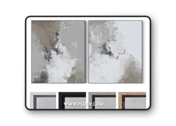 Set of large wall paintings 2392