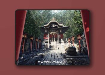 Shinto Shrine 3D Model
