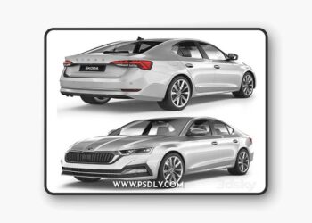 Skoda Octavia A8 2020 3D Model