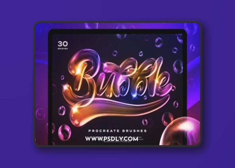Soap Bubbles Procreate Brushes S8TK2MG