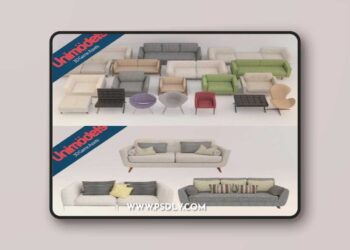 Sofas and Pillows Vol. 1 3D Model