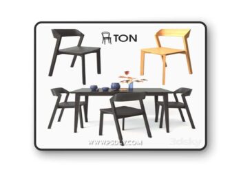 TON merano chair and jutland table