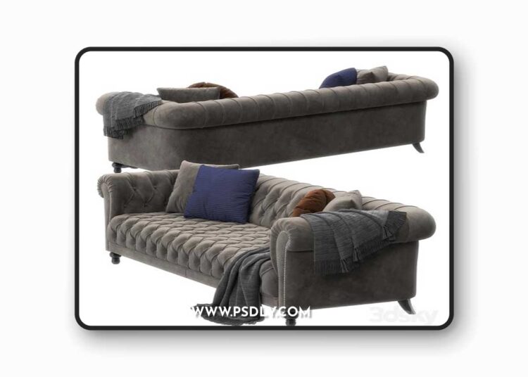 Triumph sofa by Asnaghi 3D Model
