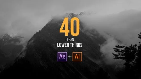 Videohive Clean Lower Thirds 53965868