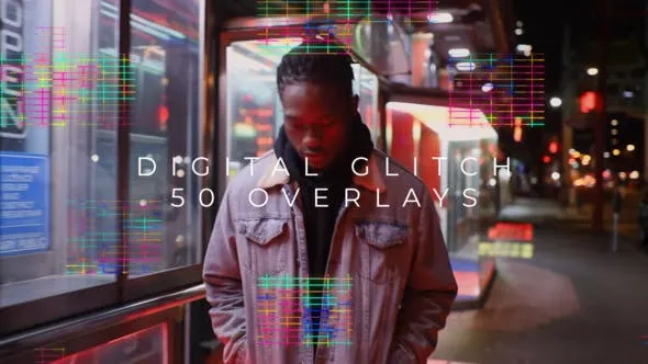 Videohive Digital Glitch Overlays 53589966