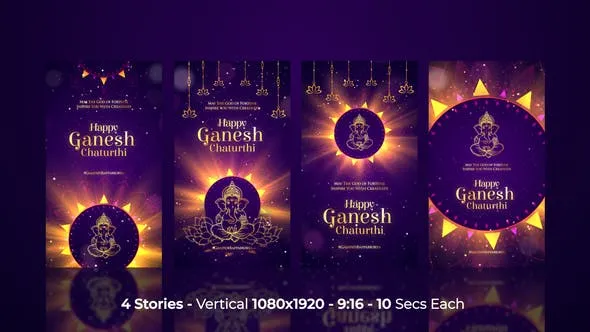 Videohive Ganesha Chaturthi Celebration Instagram Stories 53971201