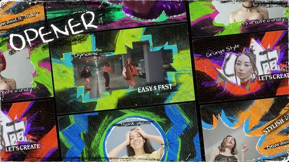Videohive Grunge Brush Opener 53953285
