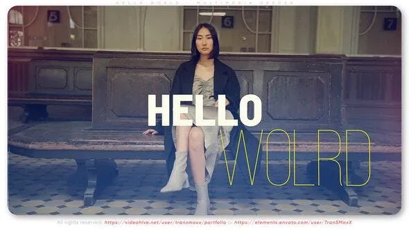 Videohive Hello World - Multimedia Opener 54050862