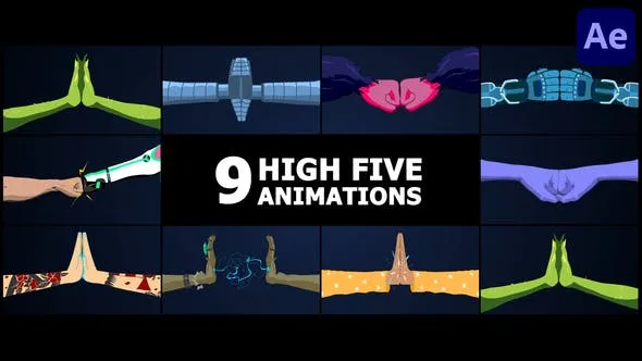 Videohive High Five Animations for After Effects 53685510