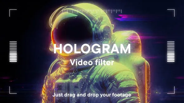 Videohive Hologram Video Filter Effect Template 53595483