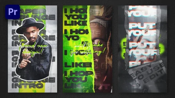 Videohive Paper Grunge Reel and Stories 53630878