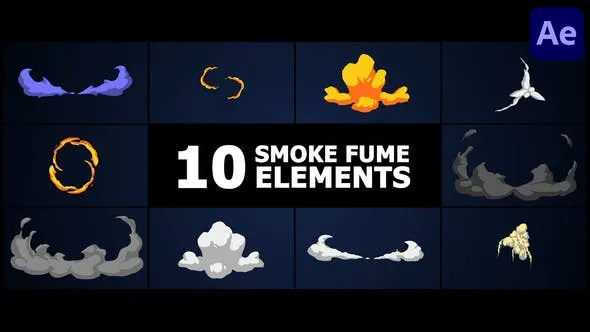 Videohive Smoke Fume Elements for After Effects 54011341