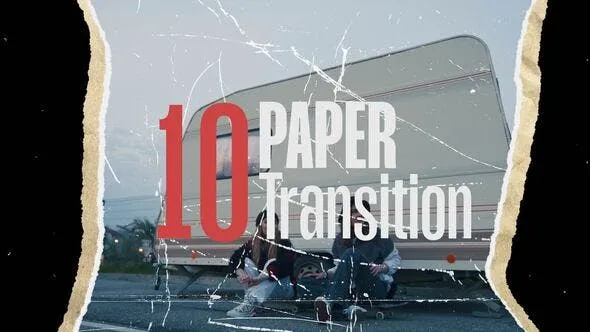 Videohive Torn Paper Transitions 53684949