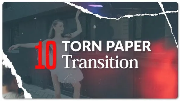 Videohive Torn Paper Transitions 53934484