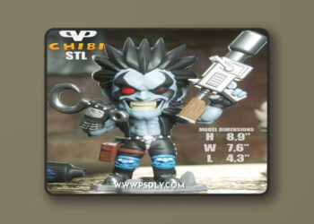 3DXM – Lobo Chibi – 3D Print Model